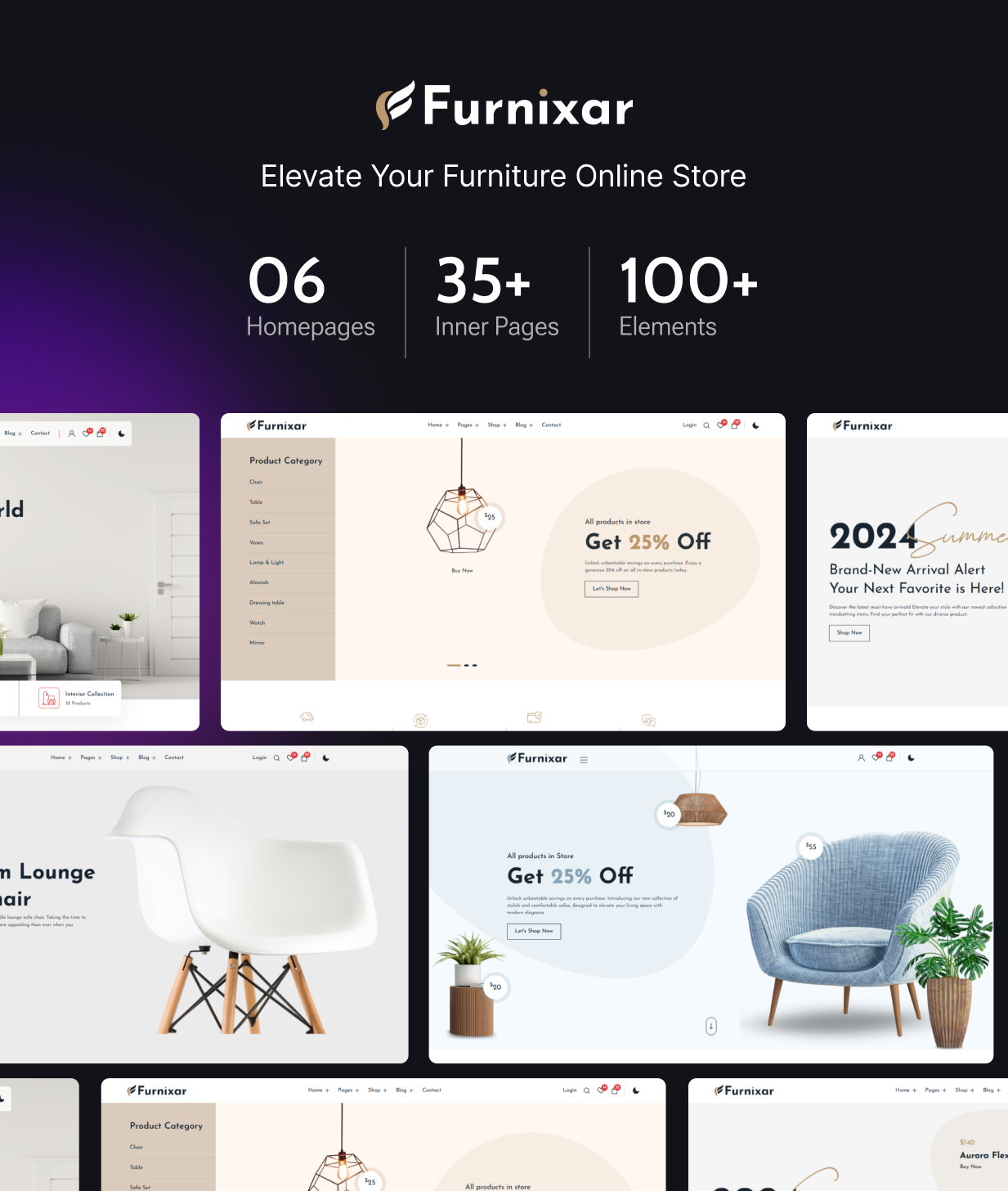 Furnixar - eCommerce HTML Template + TailwindCSS